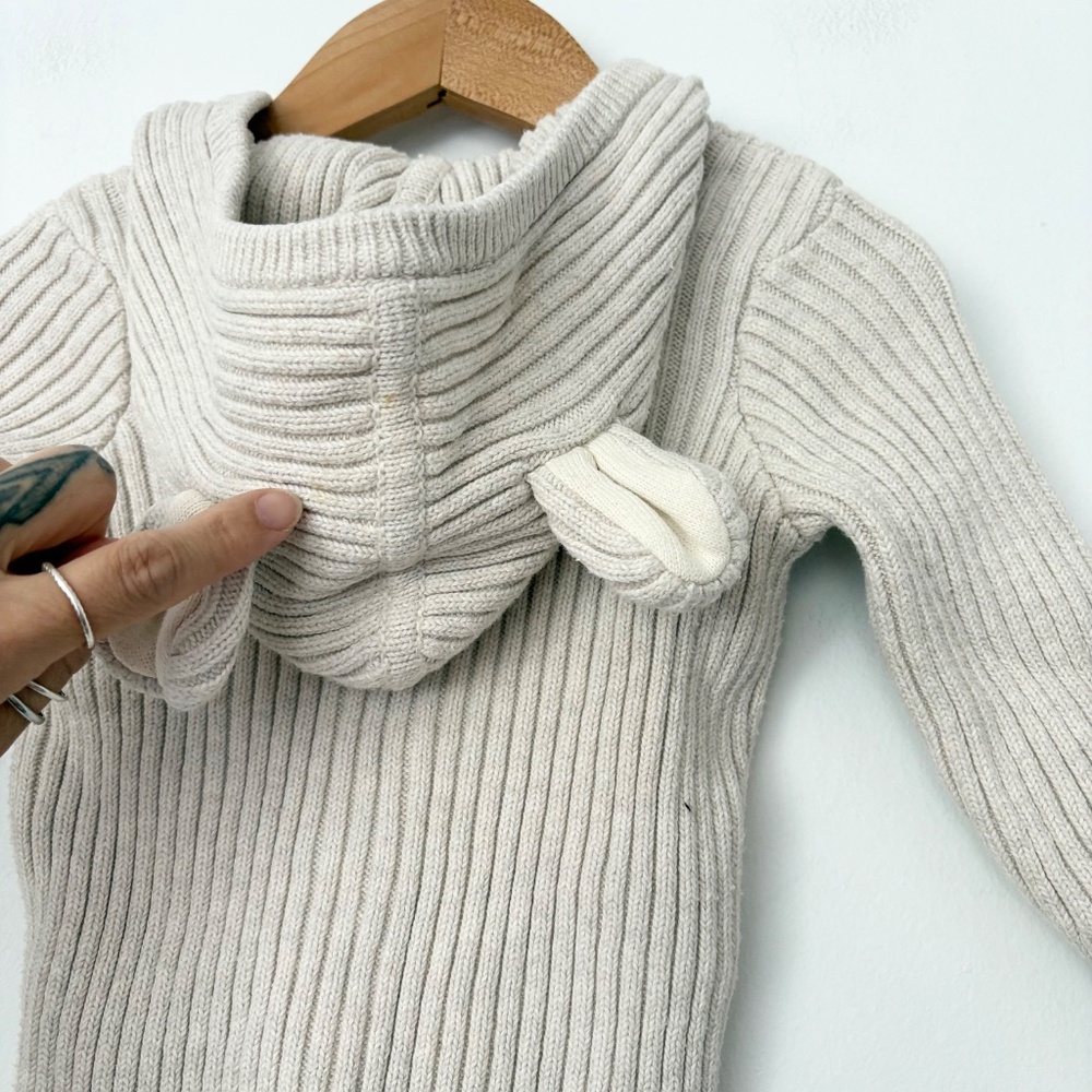 Hanna Anderson knit bear onesie - Picture 2 of 4